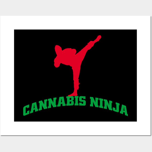 cannabis ninja Wall Art by partjay